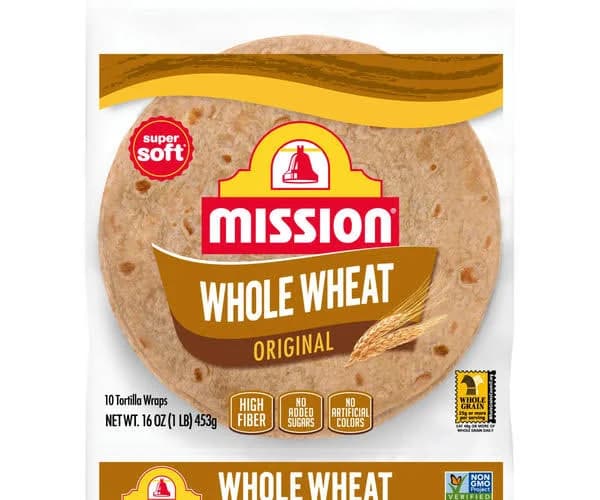 Mission Wrap Super Soft Whole Wheat Flour Tortillas, 10 Count