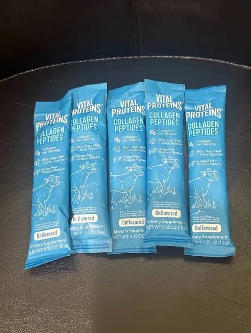 Lot Of 5 Vital Proteins Collagen Peptides Unflavored 0.35oz Each