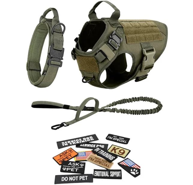 Team K9 Classic Heavy-Duty Tactical No- Pull Dog Harness