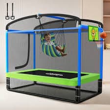 220LBS 6FT 5-in-1 Kids Trampoline | Zupapa