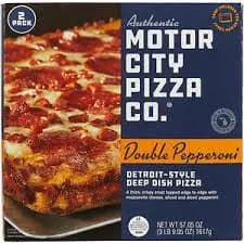 Motor City Pizza Co. Detroit-Style Deep Dish Double Pepperoni Pizza