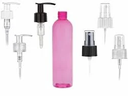 8 oz. Pink 24-410 PET (BPA Free) Semi-Translucent Bullet Round Plastic Bottle-FM Sprayer or 1.2cc LU Lotion Pump (Silgan)