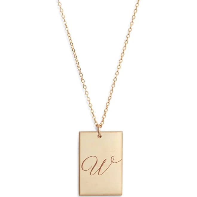 Stella Initial Pendant Necklace