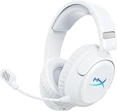 Cloud Flight 2 – Wireless Gaming Headset, Customizable RGB Lighting with Removable Earcup Plates, up to 100 Hours of Battery Life, 2.4GHz & Bluetooth, Multi-Platform Compatibility - White