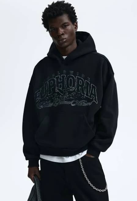 H&M Men's Loose-Fit Hoodie