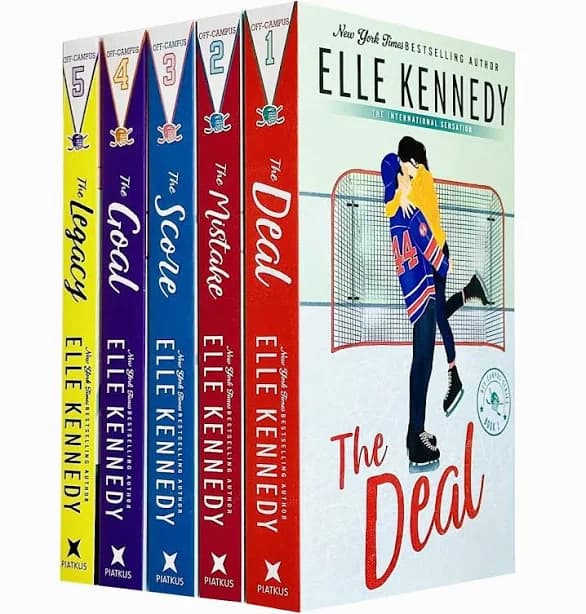 Elle Kennedy Off Campus Series 5 Books Collection Set (The Deal, Mistake, Score, Goal, Legacy)