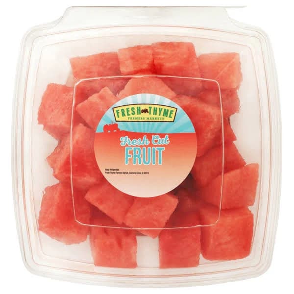 Fresh Thyme Watermelon Chunks Fruit Bowl