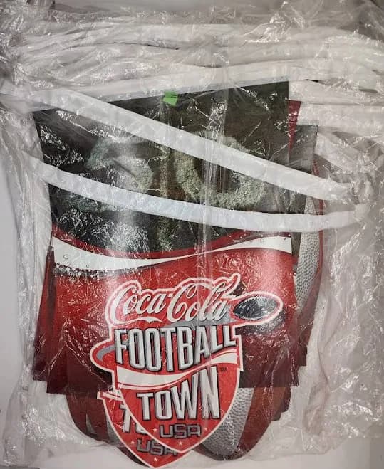 Coca Cola Advertising Flag Banner, 60ft Long - Football Town Usa -