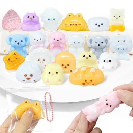 tngtswwcv 20 Pack Squishy Toys Mochi Squishy Mini Toys for Kids Party Favors