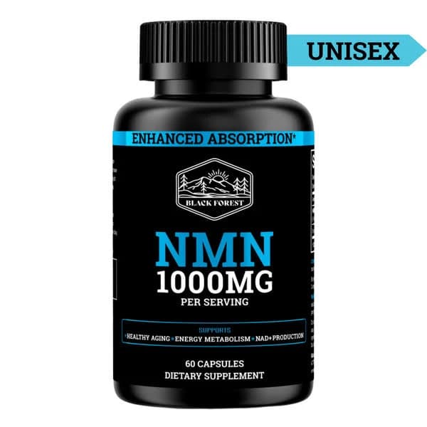 Black Forest NMN 1000MG Enhanced with BioPerine for 3X Absorption