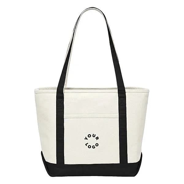 50 Custom Promotional Logo Premium Heavyweight Cotton Canvas Tote Bag