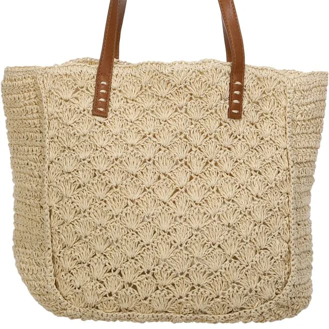Straw Studios Woven Beach Tote Bag