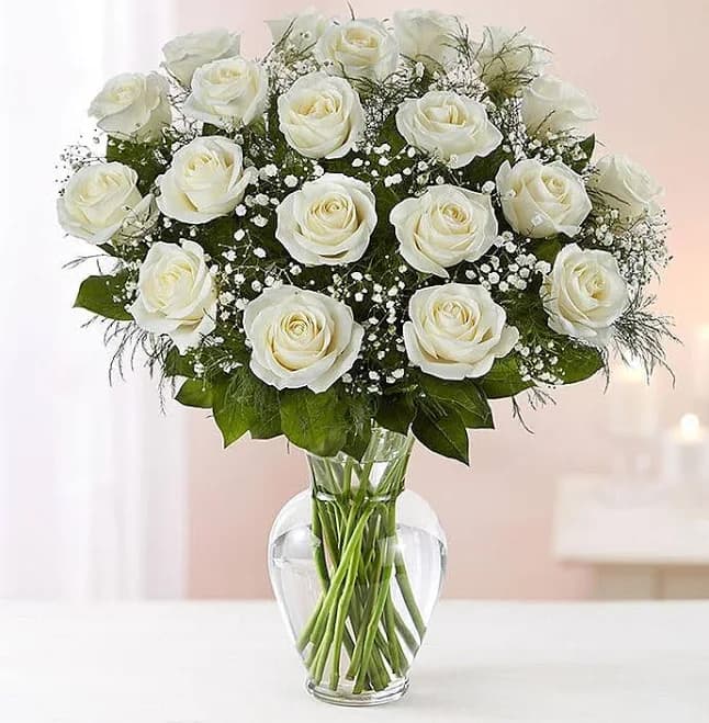 1-800 Flowers Ultimate Elegance Long Stem White Roses
