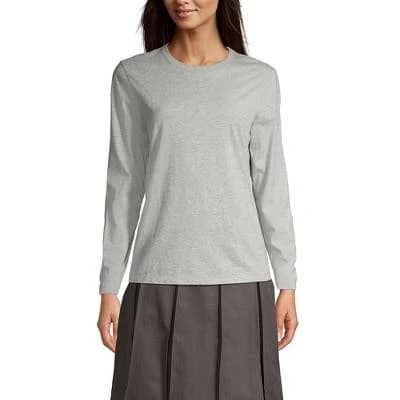 Lands' End Women's Long-Sleeve Essential T-Shirt