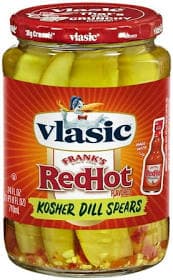 Vlasic Frank's Red Hot Flavored Kosher Dill Spears 24 oz