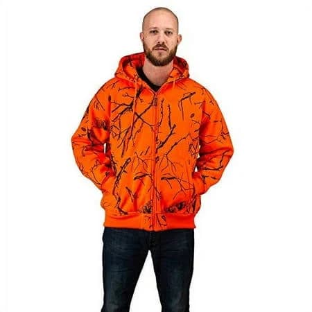 TrailCrest Men's High Visibility Full Zip Hoodie