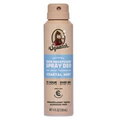 Dr. Squatch Men's Natural Coastal Deodorant Mist