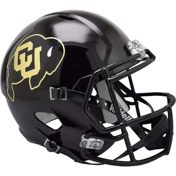 Colorado Buffaloes Black Riddell Speed Full Size Replica Football