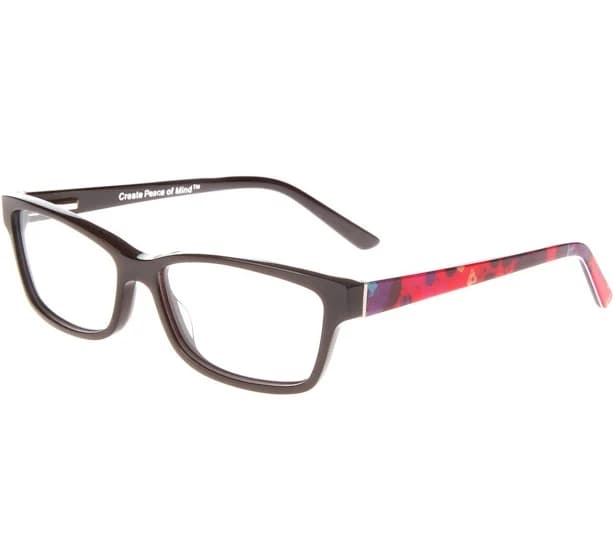 Peacelove Black Simply Love Eyeglasses With Colorful Temples 53/14/135