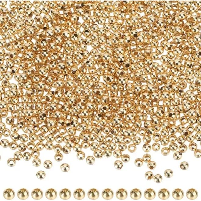 1000pcs 2mm Round Crimp Beads