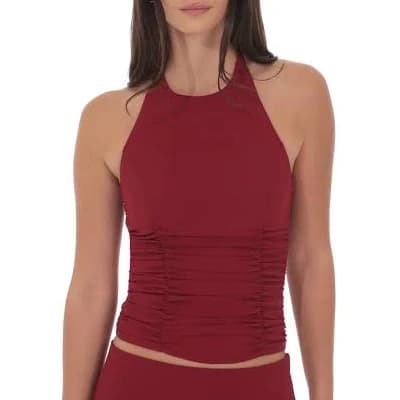 Ruched Halter Top