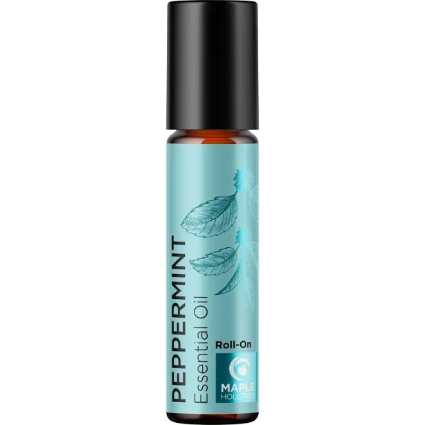 maple holistics Peppermint Essential Oil Roll On Pure Peppermint Oil Stick Travel Essentials with Aromatherapy Oil for Headaches