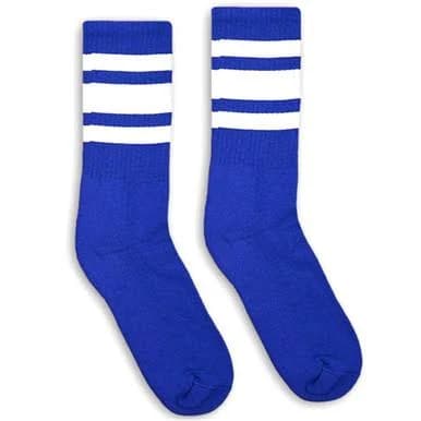 SOCCO White Striped Socks