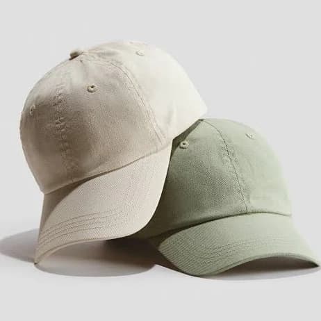 H&M Boys 2-Pack Cotton Twill Caps