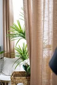Amazon.com: HDWL Curtains and Drapes Sheer Curtains Extra Length - Wide Solid Voile Window Panels for Patio/Sliding Door/Living Room,Brown-Hook 300X270cm : Everything Else