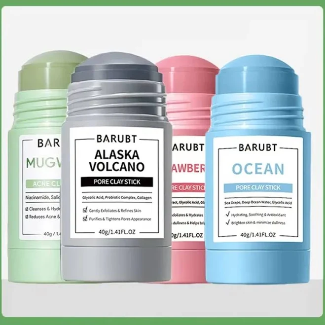 Alaska Volcano Mask Mugwort Cleansing Mask Stick Shrink Pores Acne Deep Blackhead Remover Facial