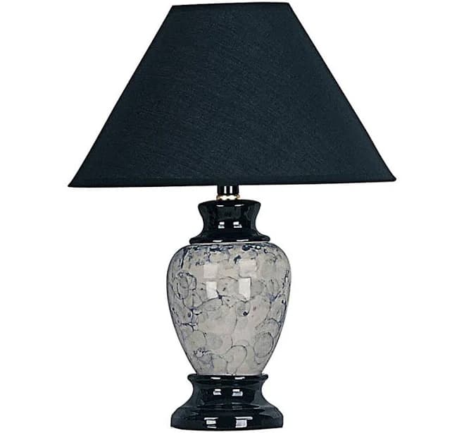 Urn-Shaped Ceramic Table Lamp With Marble-Look Finish, Soft Light Diffusion, And UL Safety Certification Red Barrel Studio
