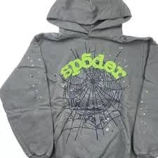 Spider Worldwide Men's Grey Hoodie