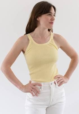 The Siena Tank Vintage Rib Knit Tank