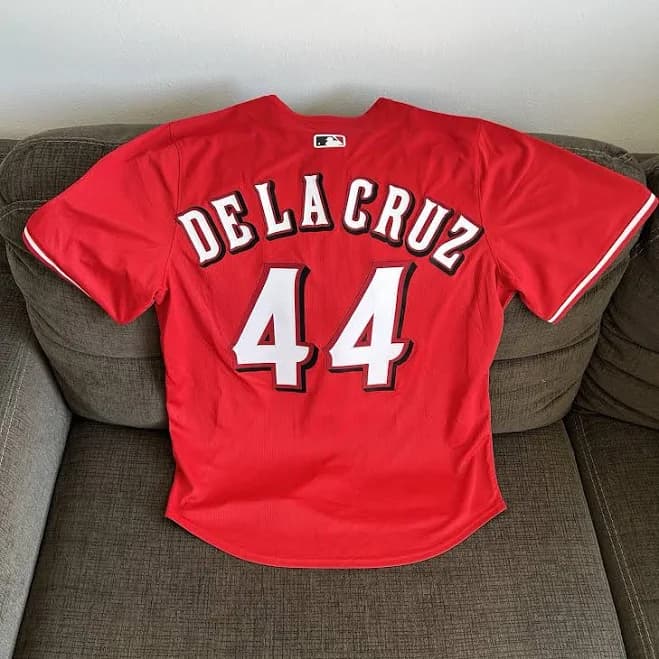Nike Authentic Cincinnati Reds Elly De La Cruz #44 Red MLB Jersey Men’s Sz M