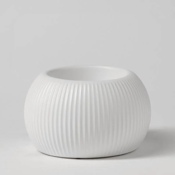 White Fluted Scentsy Warmer