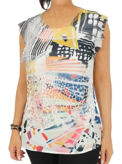 Impulse California Women's Abstract Print Top