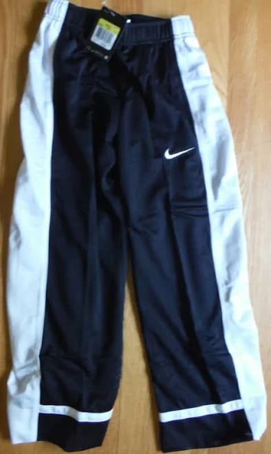 Boys Nike-uk, Black With White Side Stripe Sport Athletic Sweatpants,