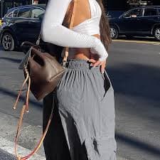 Women Low Waist Baggy Cargo Pants Indie Aesthetic Drawstring Loose Pocket Jogger Trousers Hippie Punk Streetwear - Walmart Business Supplies