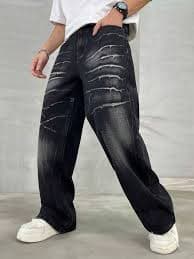 HEHCN Men's Casual Washed Straight Loose Fit Jeans | SHEIN USA