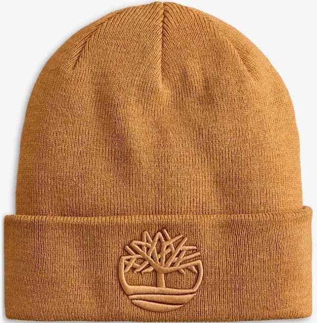 Timberland Men's Tonal 3D Embroidered Beanie Hat