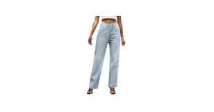 Baggy Cargo Jeans for Women Loose Straight Leg Denim Trouser Multi-pocket High Waist Jeans Bootcut Cargo Cowgirl Pant at Amazon Women's Jeans store