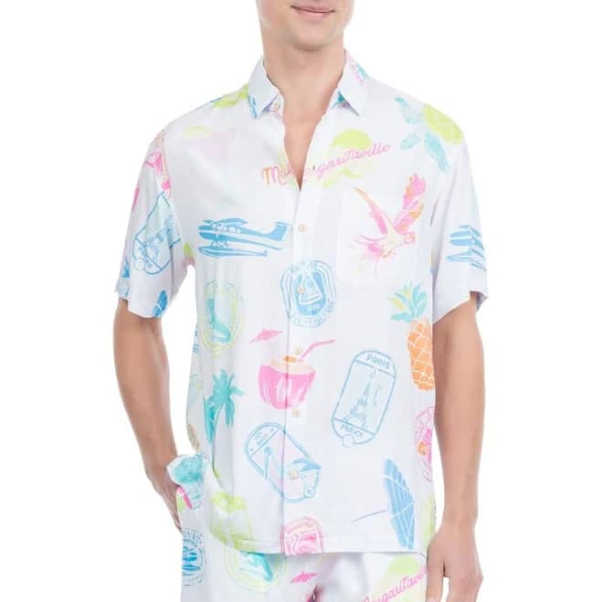 Margaritaville by Kenny Flowers The Changes in Latitude Short Sleeve Shirt