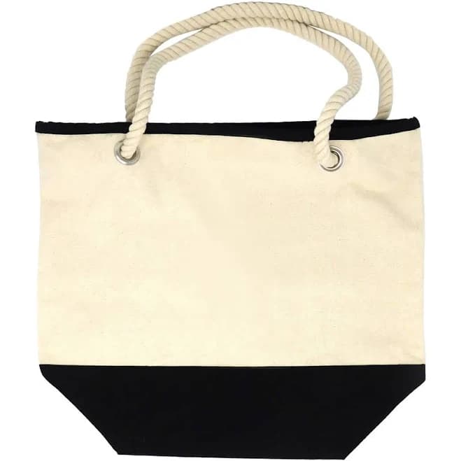 Printed Beach Bum Nautical Tote Bag | Custom Nautical Tote Bags | (Canvas) | Customized