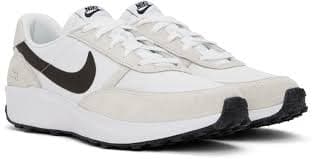 Nike White & Beige Waffle Nav Sneakers Nike