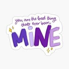Mine" Sticker for Sale by -pinkshades- | Redbubble
