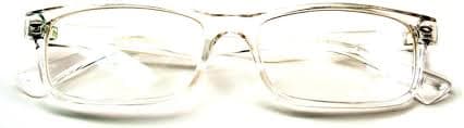 Amazon.com: V.W.E. Casual Fashion Horned Rim Rectangular Frame Clear Lens Eye Glasses (Clear) : Clothing, Shoes & Jewelry