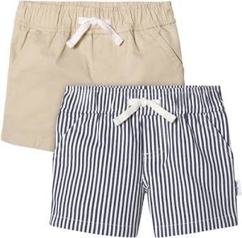 Gerber Baby & Toddler Boys 2-Pack Stretch Chino Shorts
