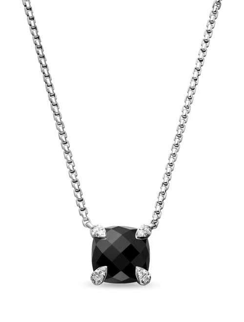 David Yurman Chatelaine Pendant Necklace and Diamonds