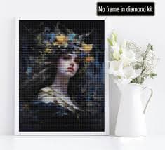 Amazon.com: Diymood DIY 5D Diamond Painting Kits for Kids & Adults Girl - Diamond Art Kits for Kids & Adults Flower | Full Drill Round | Crystal | Beginner | Home Wall