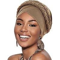 Amazon.com: AQOKKA Knotted Headwraps for Women Stretch African Ribbed Turban Head Scarf for Black Women Hair Cancer Chemo Headwear Cap : Clothing, Shoes & Jewelry